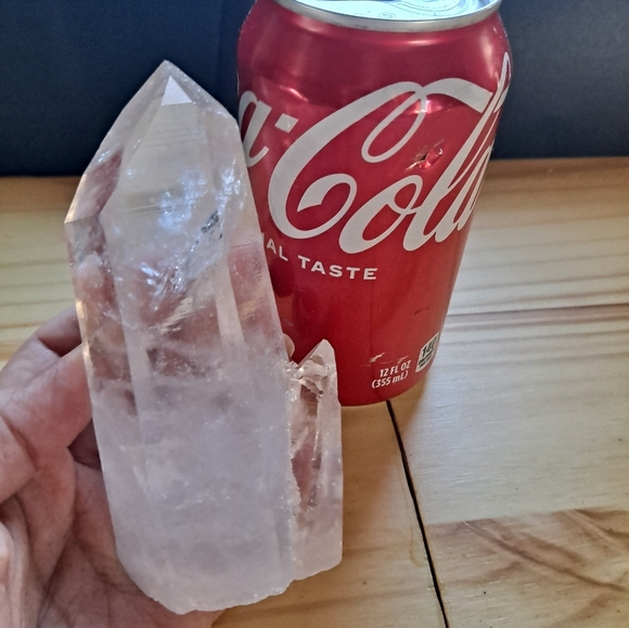 Large Quartz Crystal Point with Trigger Crystal Growths - Picture 6 of 9